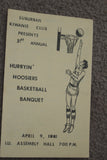 1981 Indiana University Basketball Banquet Program, NCAA Champs - Vintage Indy Sports