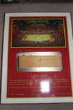 1976-95 Indiana University Basketball Assembly Hall Floor Piece Plaque - Vintage Indy Sports