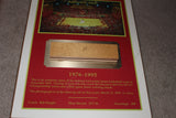 1976-95 Indiana University Basketball Assembly Hall Floor Piece Plaque - Vintage Indy Sports