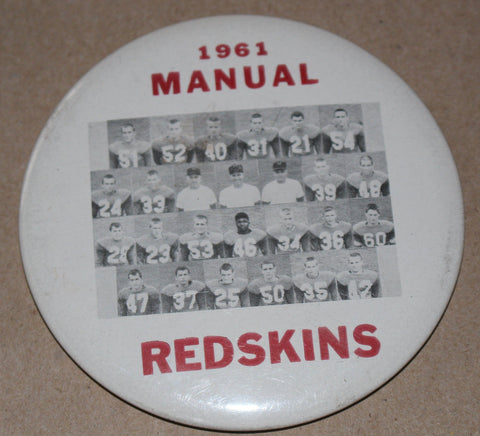 1961 Indianapolis Manual HS Football Photo Button
