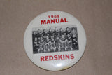 1961 Indianapolis Manual Pinback Button Van Arsdale Twins State Runners Up - Vintage Indy Sports