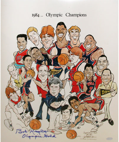 1984 Bob Knight Autographed Olympic Gold Limited Edition Print