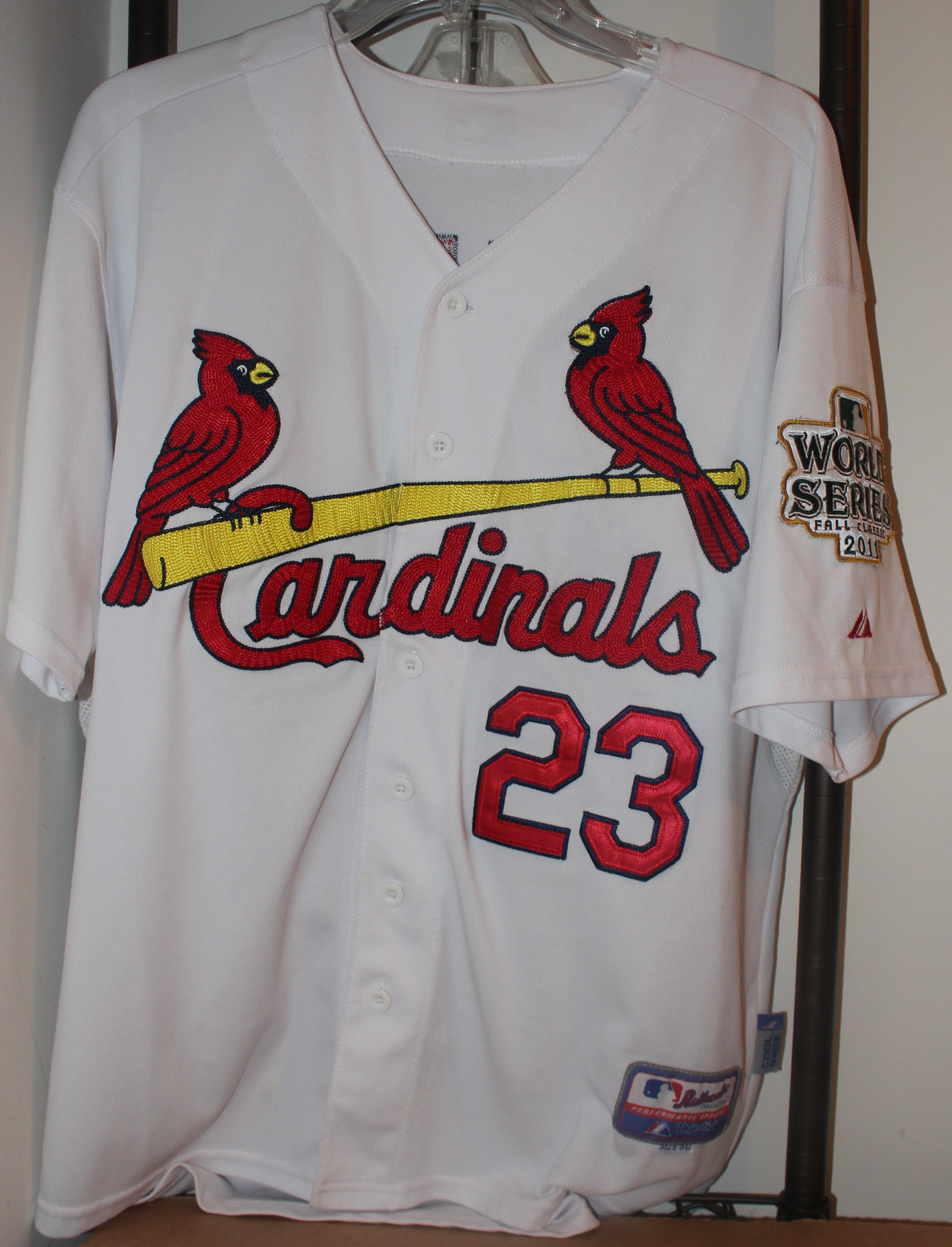 2011 World Series David Freese St. Louis Cardinals Authentic