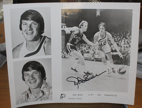 1970's Don Buse Autographed Indiana Pacers ABA Basketball Promo Photo