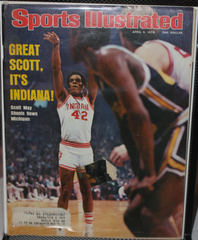 1976 Sports Illustrated Magazine Indiana University NCAA Basketball Champs, Scott May on Cover