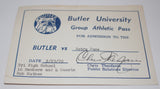 1970 Butler University vs Notre Dame Basketball Pass, Tony Hinkle's Last Game