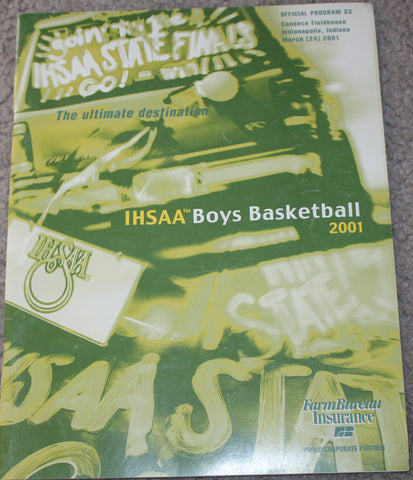 2001 Indiana High School Basketball State Finals Program