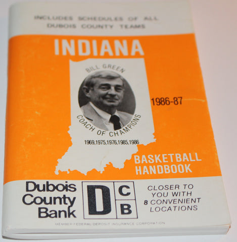 1986-87 Indiana Basketball Handbook