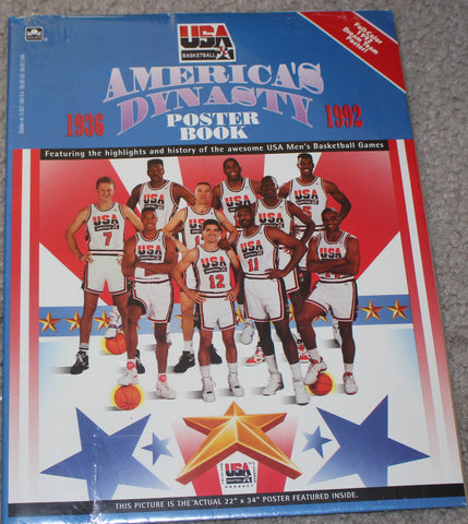 1992 USA Basketball Dream Team Poster Book, New, Sealed
