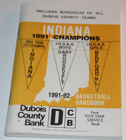 1991-92 Indiana Basketball Handbook