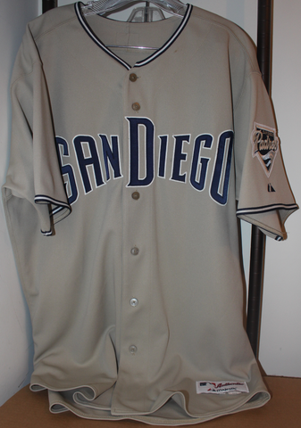2006 Todd Walker Game Used San Diego Padres Baseball Jersey Sz 48