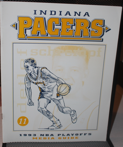 1993 Indiana Pacers NBA Basketball Playoffs Media Guide