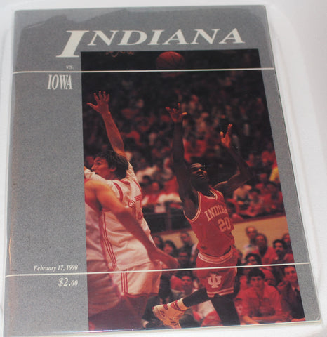 1990 Iowa vs Indiana University Basketball Program