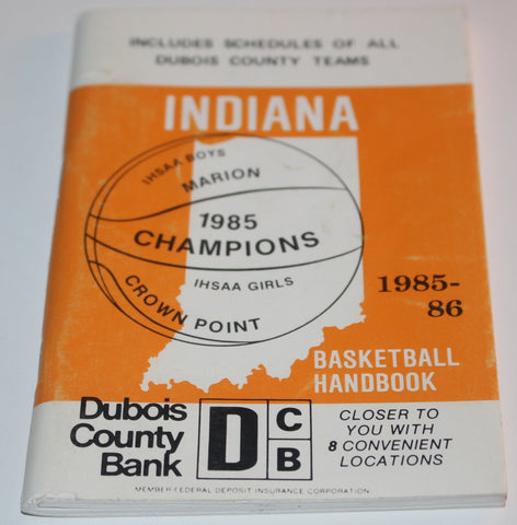 1985-86 Indiana Basketball Handbook