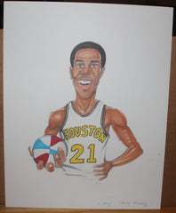 Jerry Pettway Houston Mavericks Artist Proof from ABA Basketball 1st Year Rookie Card Set