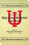 1920 Indiana High School Basketball State Finals Program