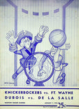 1950 Ft. Wayne Pistons vs New York Knicks Program