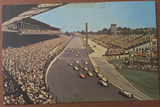 Vintage 1960's Indianapolis 500 Start of Race Postcard