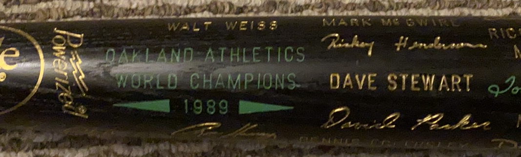 Oakland A's 1989 World Series Champs and a Commemorative 