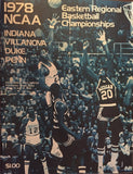 1978 NCAA Eastern Regional Basketball Championships Program - Vintage Indy Sports