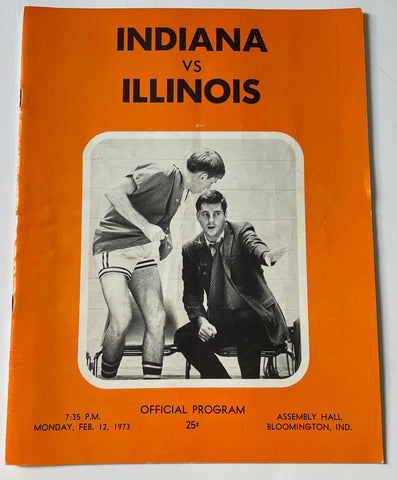 Indiana University vs Illinois 1973 basketball program
