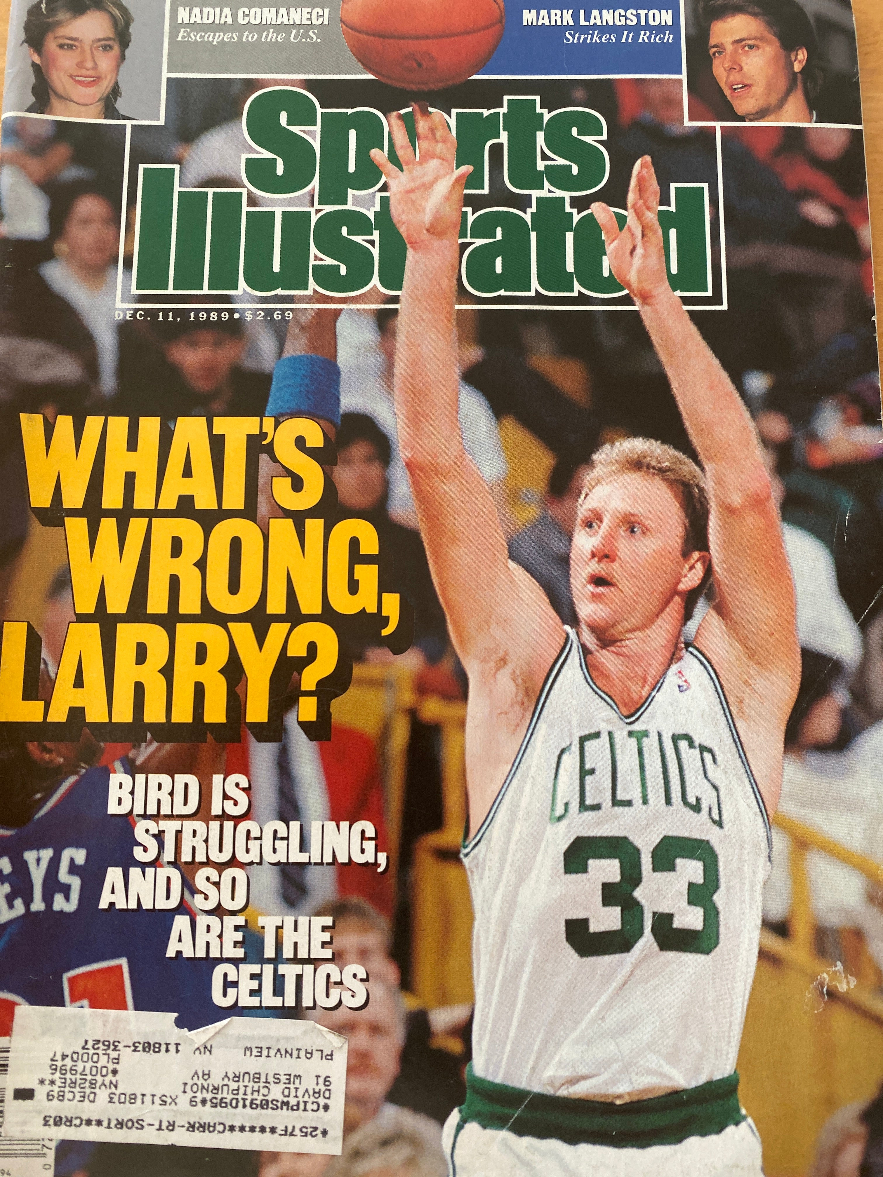larry bird indiana state sports illustrated cover
