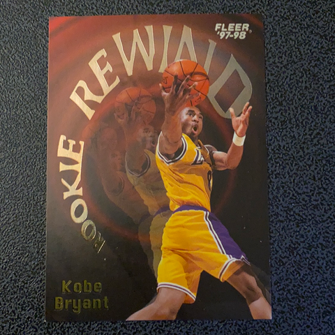 1997-98 Fleer Kobe Bryant Rookie Rewind Insert Basketball Card #3