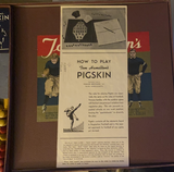 Vintage 1930's Tom Hamilton's Football Game Pigskin Board Game