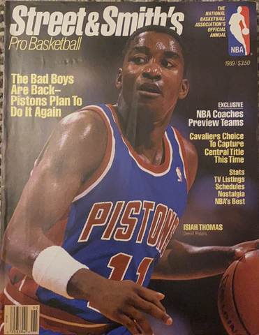 1989 Street & Smith's Pro Basketball Yearbook Magazine, Isiah Thomas on Cover