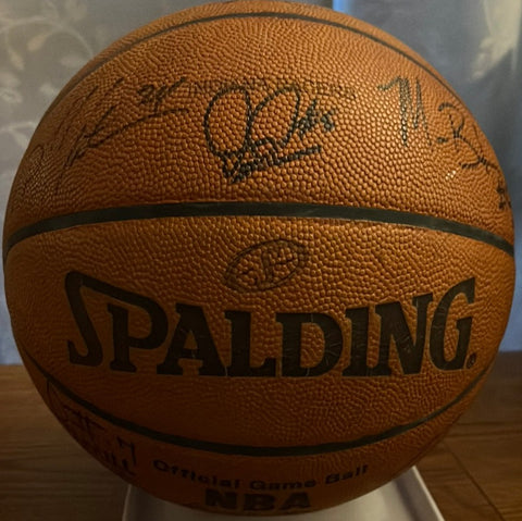 2005-06 Indiana Pacers Team Signed Game Used Basketball