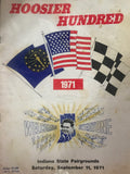 1971 Hoosier Hundred Race Program - Vintage Indy Sports