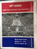 1976 Indiana High School Basketball State Finals Program, Marion Champs - Vintage Indy Sports