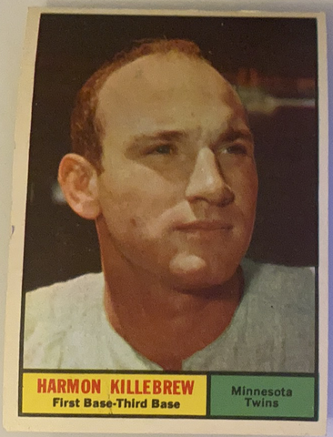 1961 Topps Harmon Killebrew Baseball Card #80, Fair