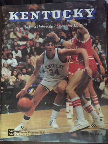 1979 University of Kentucky vs Indiana University Basketball Program, Rupp Arena
