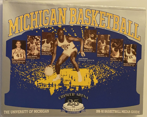 1991-92 Michigan University Basketball Media Guide, Fab 5