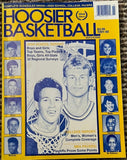 1991-92 Hoosier Basketball Magazine Adkins, Shepherd on Cover
