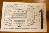 1970 Purdue vs Notre Dame Football Ticket Stub
