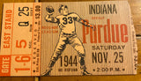 1944 Indiana vs Purdue Football Ticket Stub