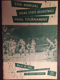 1965 Indiana High School Basketball State Finals Program, Indianapolis Washington - Vintage Indy Sports