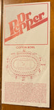 1993 Cotton Bowl Ticket Stub Notre Dame vs Texas A&M