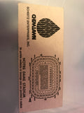 1987 Notre Dame vs Michigan State Football Ticket Stub - Vintage Indy Sports
