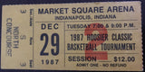 1987 Hoosier Classic Basketball Tournament Ticket Stub