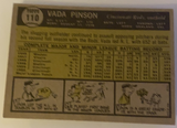 1961 Topps Vada Pinson Baseball Card #110, EX