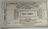 1929 Illinois vs Northwestern Football Ticket Stub