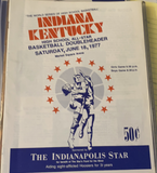 1977 Indiana vs Kentucky High School Basketball All Star Program