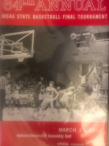 1974 Indiana High School Basketball State Finals Program
