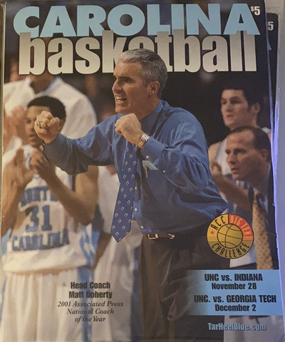 2001 North Carolina vs Indiana University Basketball Program