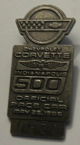 1986 Indianapolis 500 Silver Pit Badge