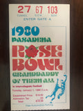 1980 Rose Bowl Ticket Stub Ohio State vs USC