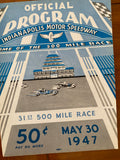 1947 Indianapolis 500 Race Program